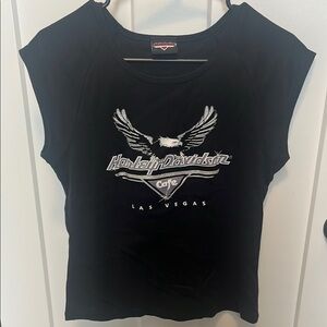 Harley-Davidson Women's Black Graphic Top